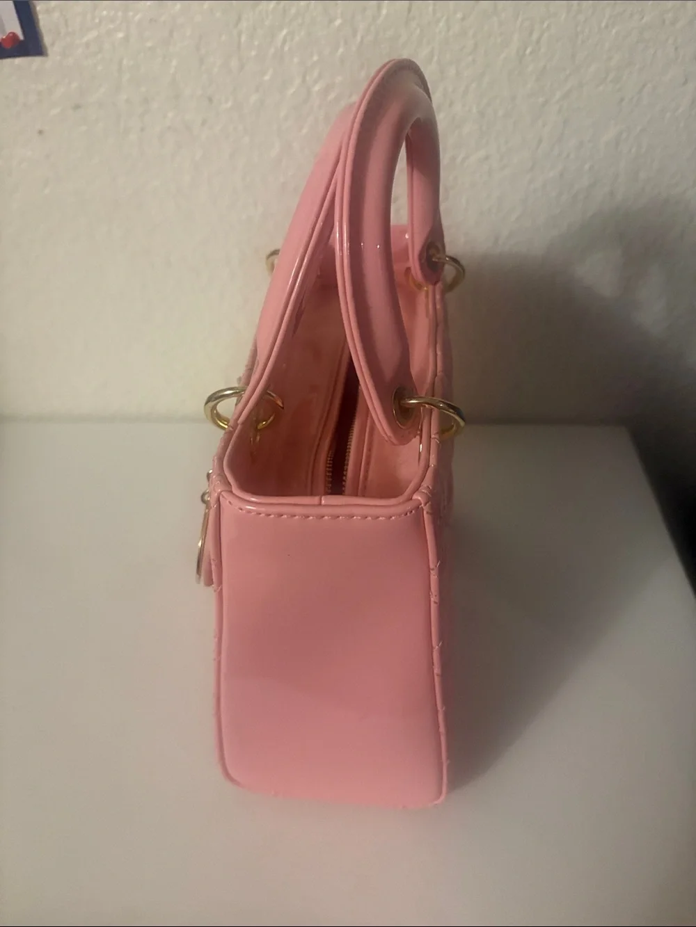 Pink Patent Lady Mini Satchel